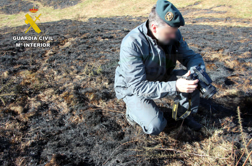  La Guardia Civil investiga al presunto autor de un incendio forestal en Bárcena-Santiurde de Toranzo