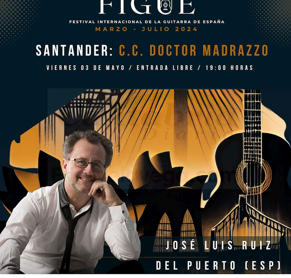 El Doctor Madrazo acoge el recital del maestro José Luis Ruiz del Puerto, con motivo del Festival de Guitarra de España