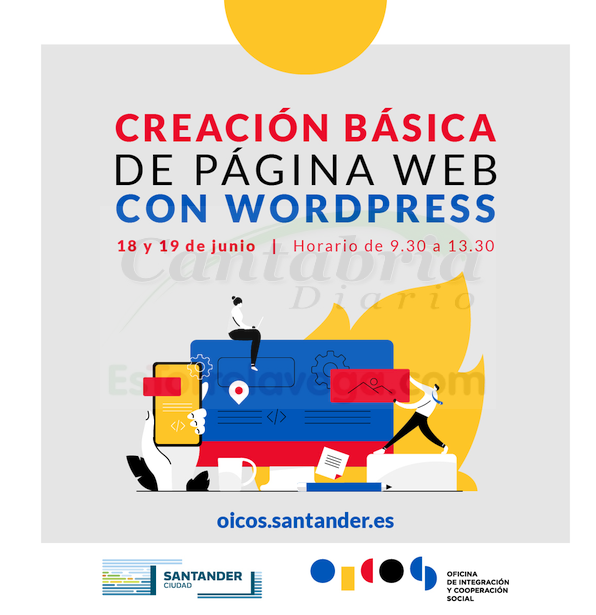 OICOS organiza en Santander un curso de creación básica de páginas web dirigido a entidades sociales