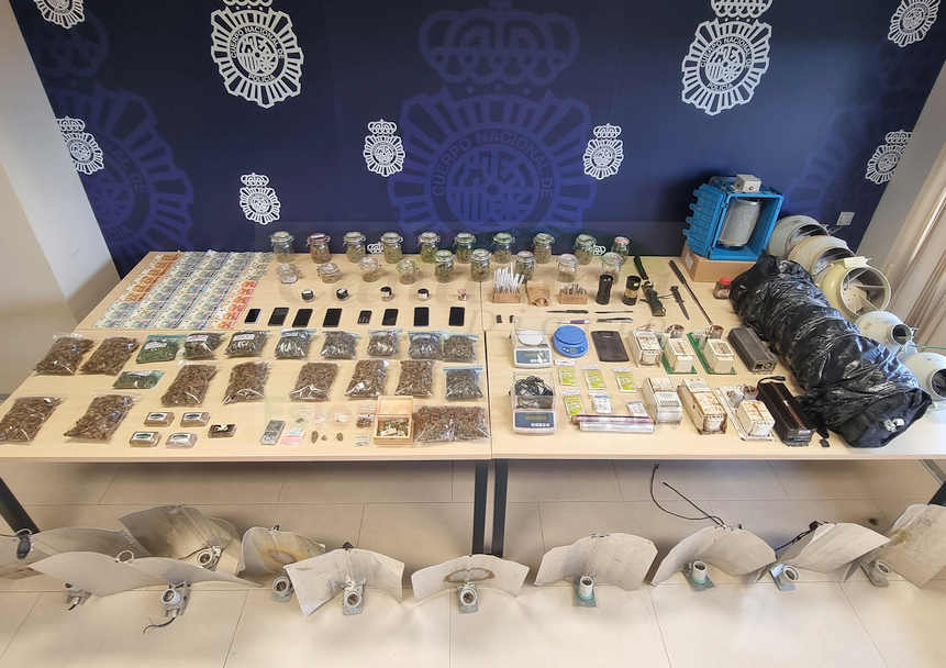 La Policía desmantela una asociación cannábica y detiene a nueve personas