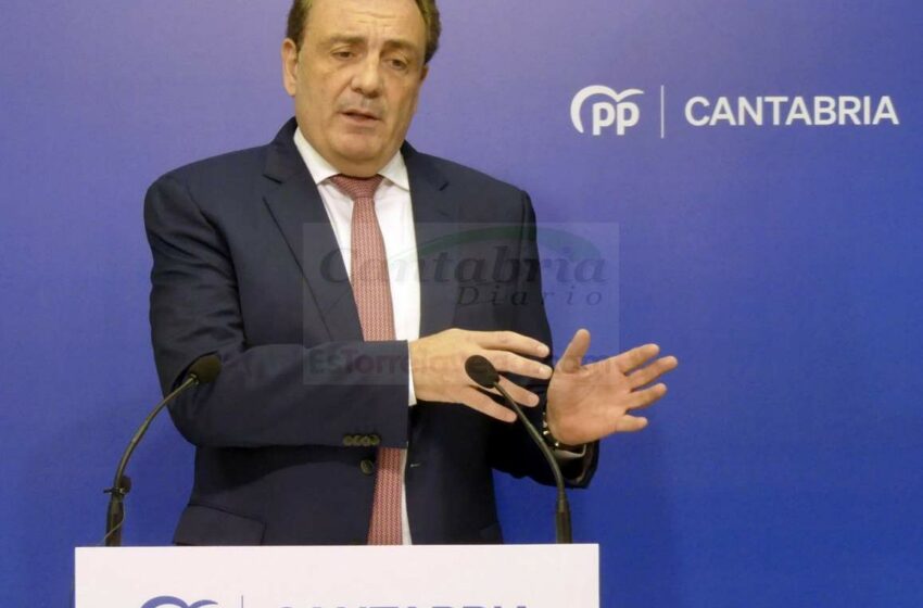  Cantabria «dejará de recibir 108 millones si Sánchez no aprueba unos nuevos presupuestos para 2025», denuncia el PP