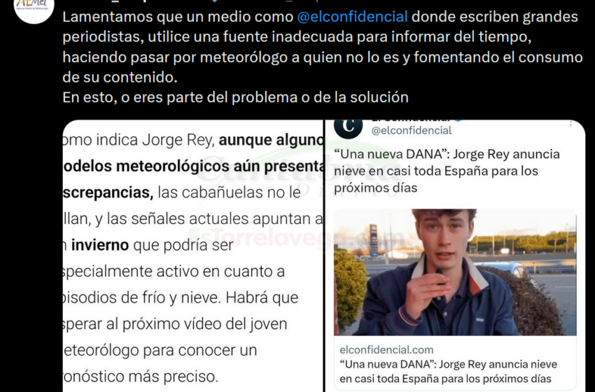  La AEMET carga contra los medios que dan voz a Jorge Rey y la pseudociencia de las cabañuelas