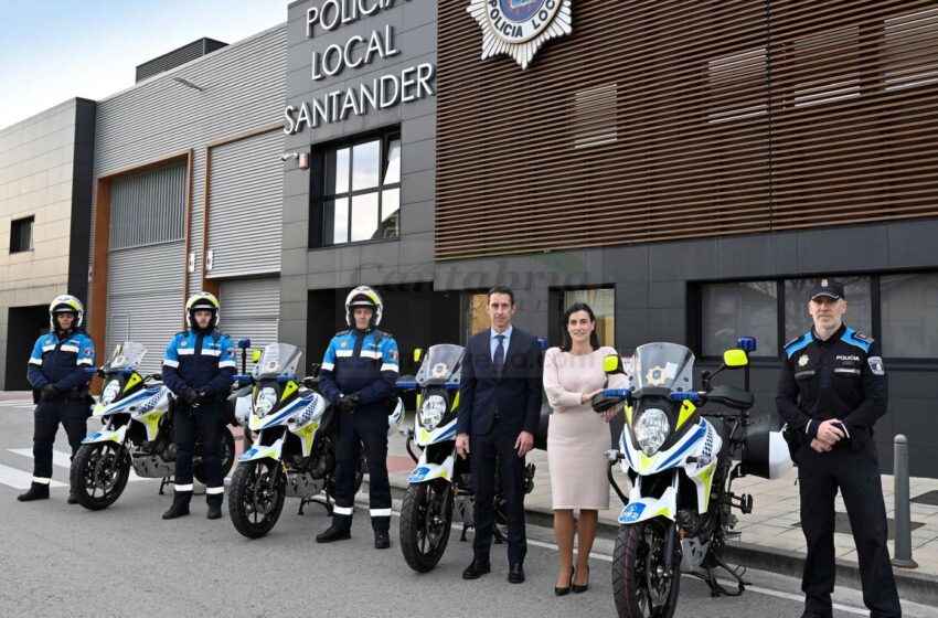  La Policía Local de Santander incorpora cuatro nuevas motocicletas