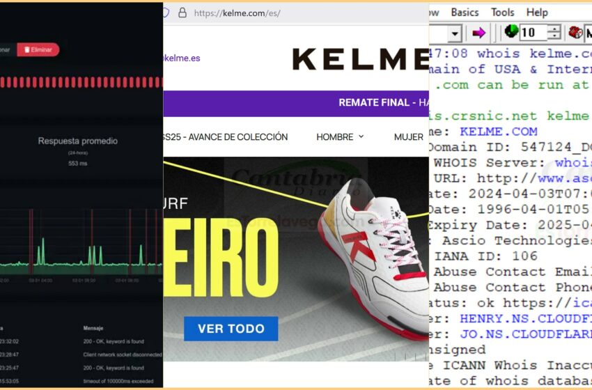  Tebas se cargó la web de Kelme con los bloqueos masivos a CloudFlare