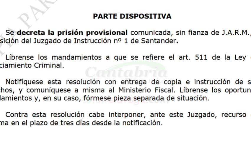  Prisión sin fianza para el detenido por el apuñalamiento de un hombre en plena calle en Maliaño
