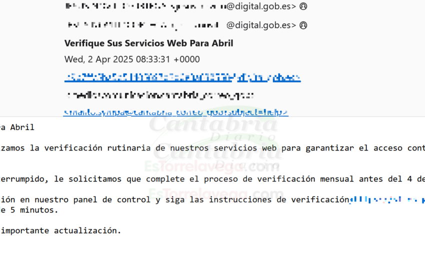  Nueva oleada de emails fraudulentos que suplantan a organismos del Estado