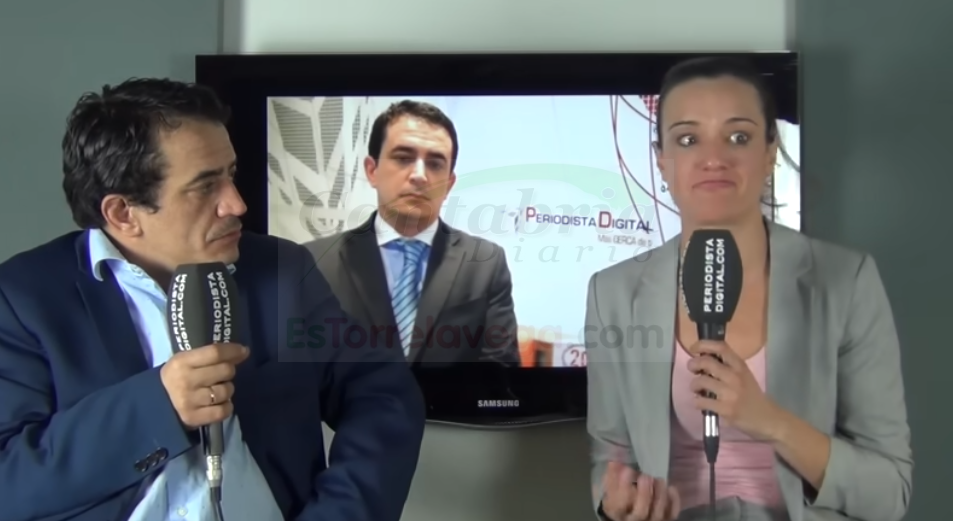 En la imagen Silvia Charro y Simón Pérez en el vídeo de Periodista Digital.com que se hizo viral en 2017