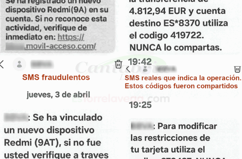  La Guardia Civil alerta del aumento de SMS bancarios fraudulentos, estafando este año cerca de 160.000 euros en Cantabria