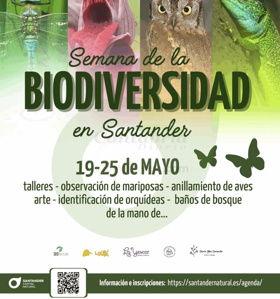La Semana de la Biodiversidad arranca el 19 de mayo en Santander con actividades para todos los públicos