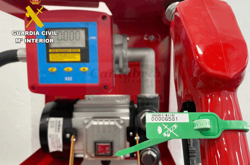  La Guardia Civil precinta depósitos y surtidores de gasoil ilegales en una empresa de Colindres