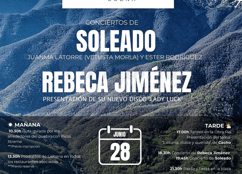  Vuelve «Espinama suena» con conciertos de Soleado y Rebeca Jiménez