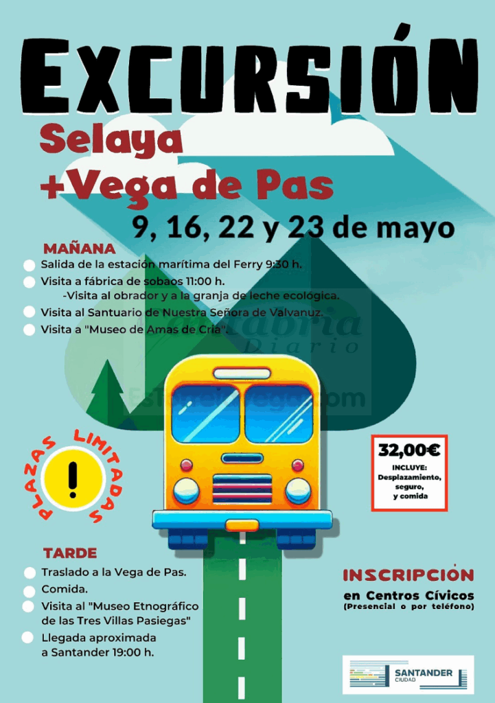 Los centros cívicos organizan cuatro excursiones a Selaya y Vega de Pas con la participación de más de 200 personas
