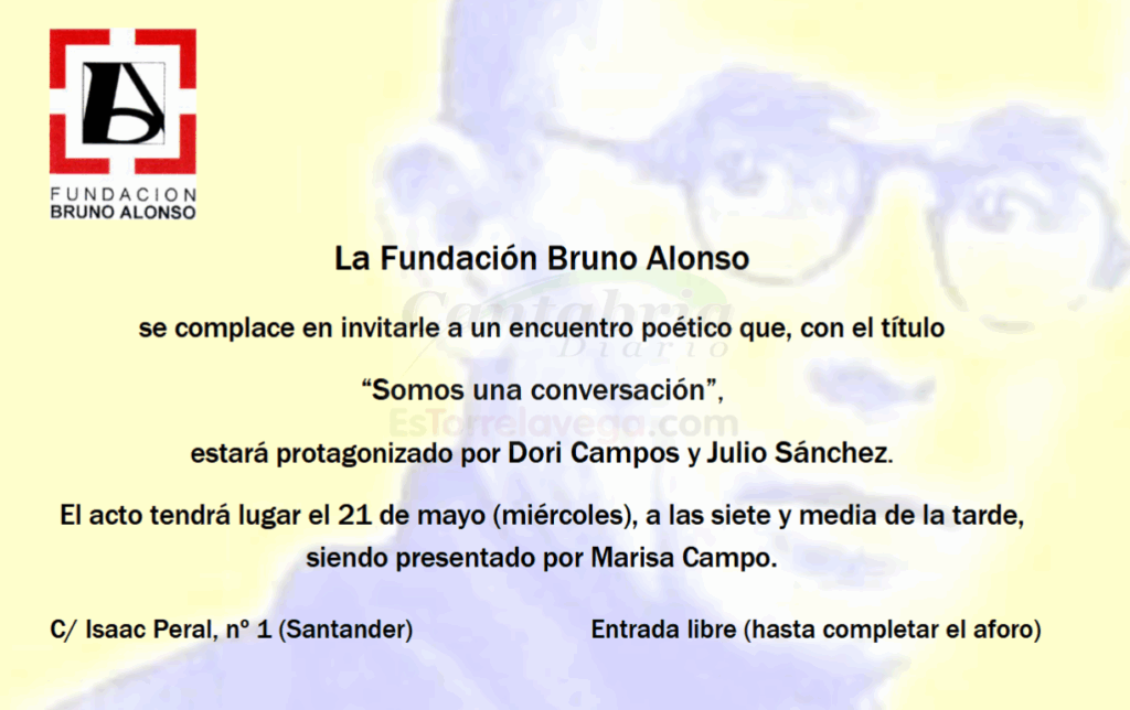 La Fundación Bruno Alonso organiza un encuentro poético