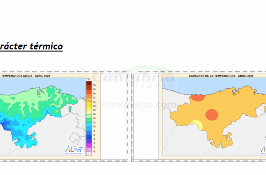  Abril fue muy cálido y seco en Cantabria