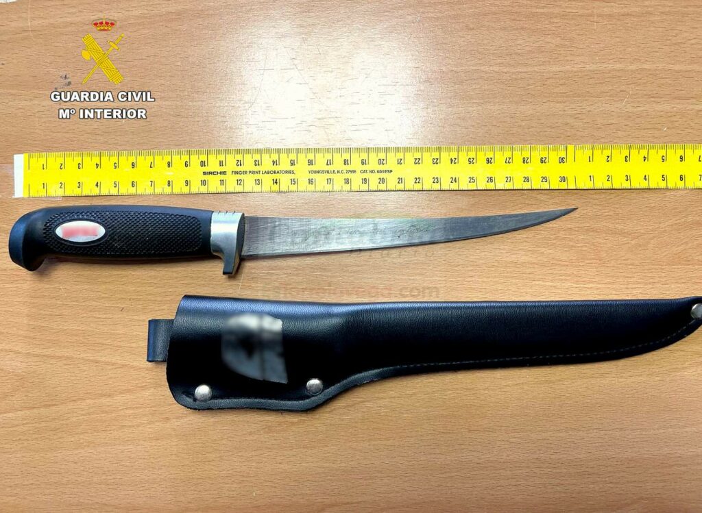 Pillado en Noja tras cometer un robo con un gran cuchillo