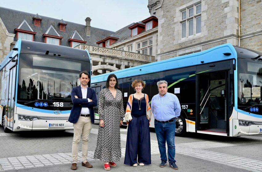 Santander pone en servicio dos nuevos autobuses 100% eléctricos que operarán en la Línea Central