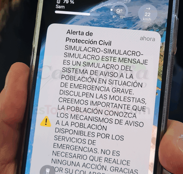  Cantabria probará mañana jueves el sistema de alertas a móviles en el entorno de Hinojedo