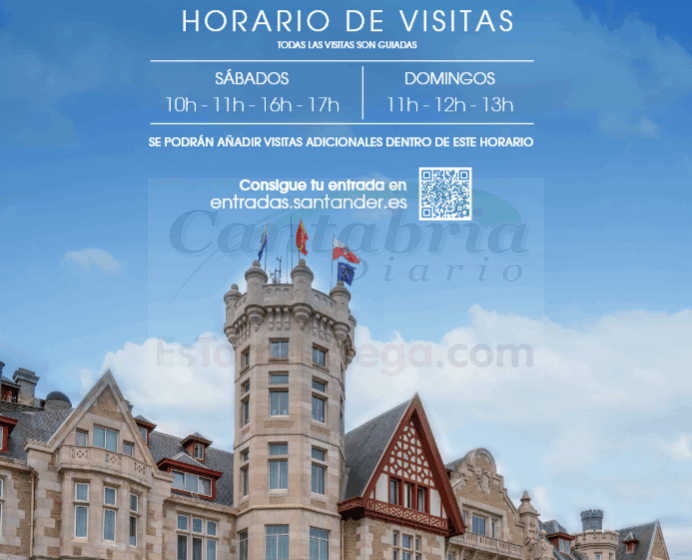 El Palacio de la Magdalena inicia su horario de verano con visitas los fines de semana