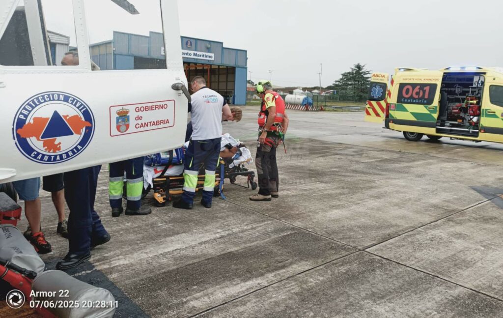 Herida grave tras una caída en el Camino de Campañana, en Potes