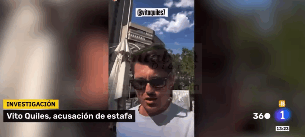 El polémico internauta Vito Quiles durante una emisión del programa 360 de LA1