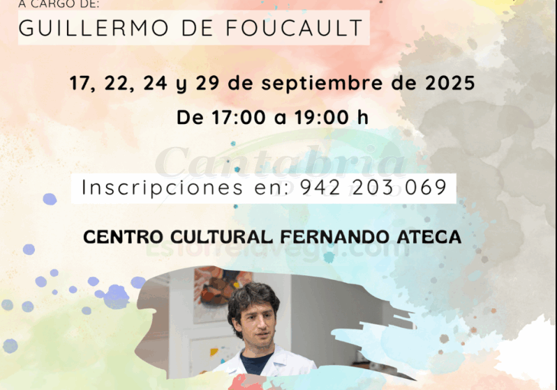  Abierto el plazo de inscripción en los talleres de artes plásticas de Guillermo de Foucault en el centro Fernando Ateca