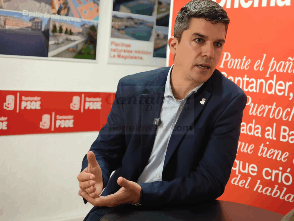 Daniel Fernández, portavoz del PSOE de Santander