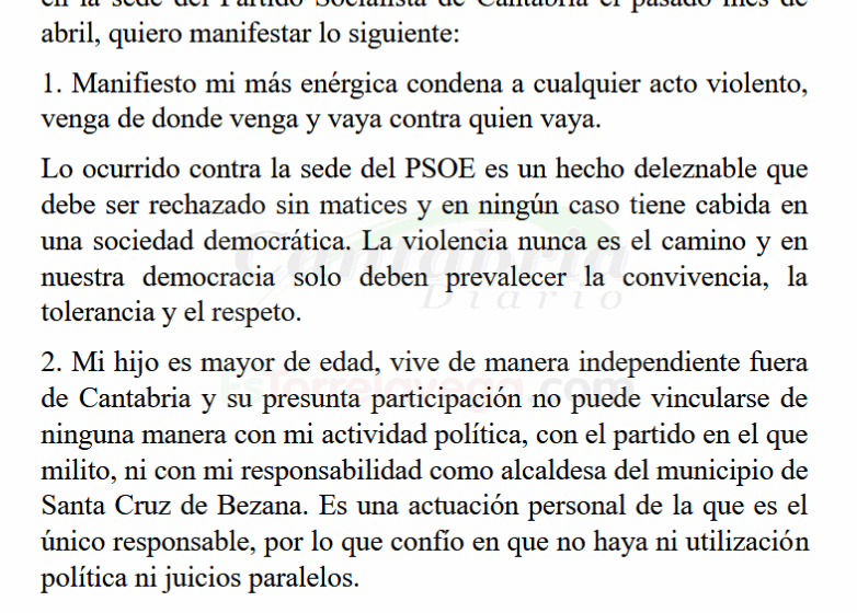  El hijo de la alcaldesa de Bezana, detenido como presunto autor del ataque a la sede del PSOE
