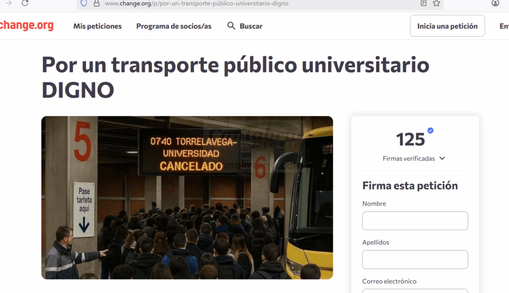Estudiantes piden un transporte universitario "digno"