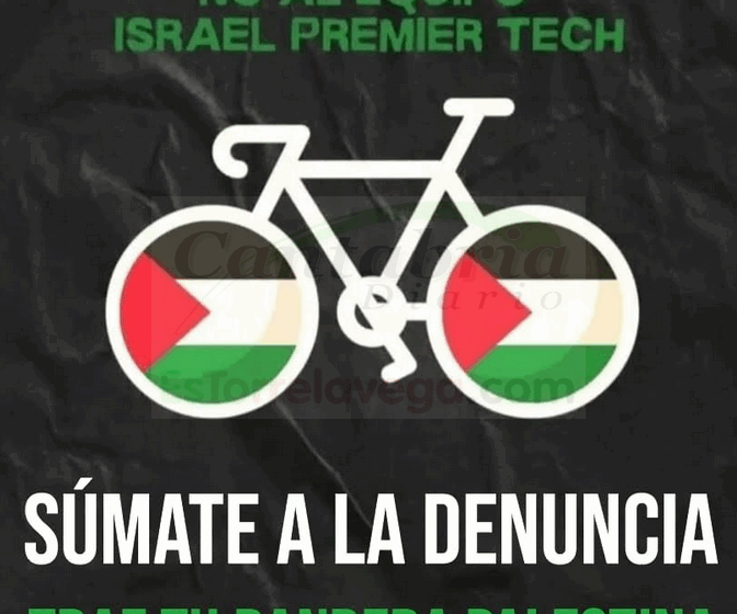  IU Laredo llama a mostrar el rechazo ciudadano a la participación del equipo de Israel en la Vuelta Ciclista a España