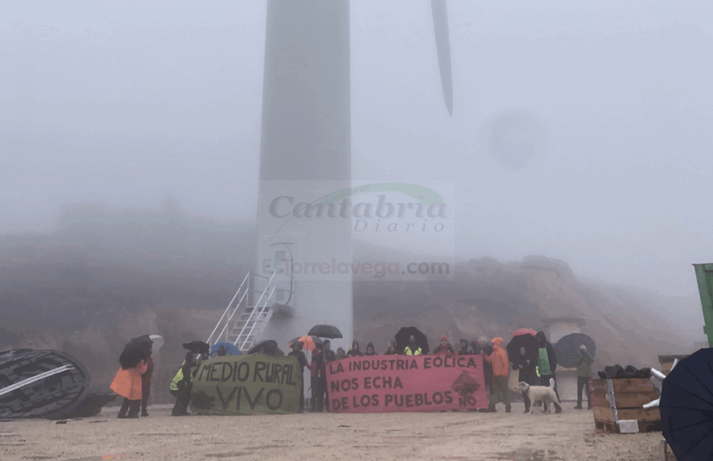 Protestas por las obras del Polígono Eólico del Escudo