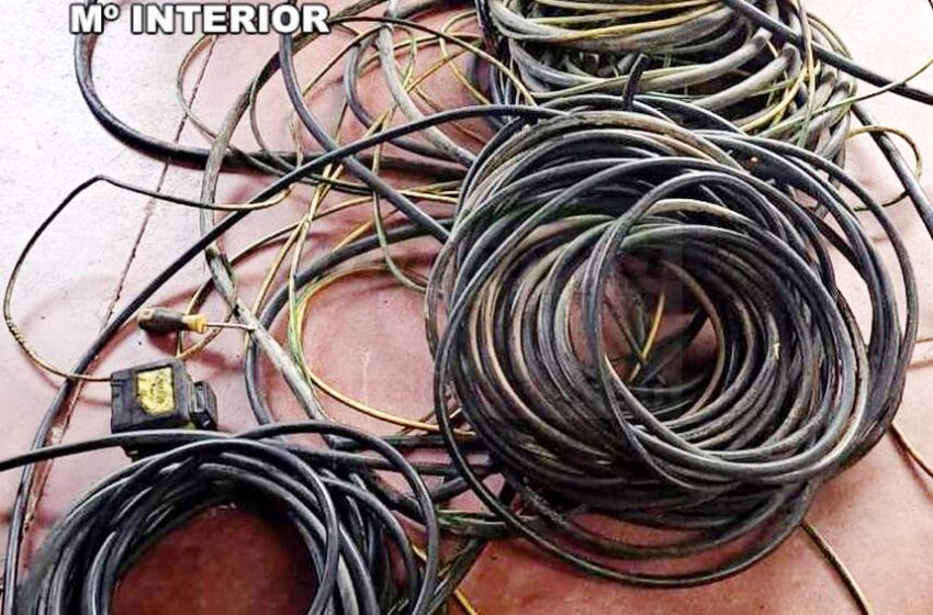  Detenido un grupo criminal por el robo de unos 600 kilos de cable de cobre del alumbrado público