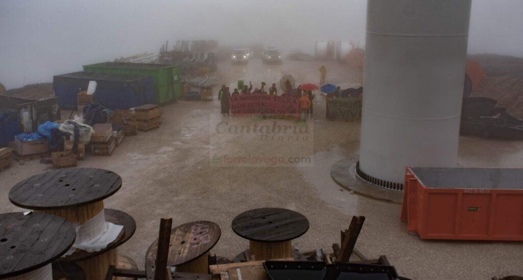 Protestas por las obras del Polígono Eólico del Escudo