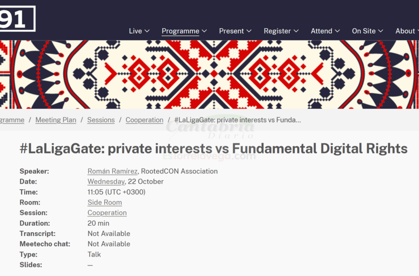  Los bloqueos masivos impulsados por LALIGA llegan hasta el organismo RIPE