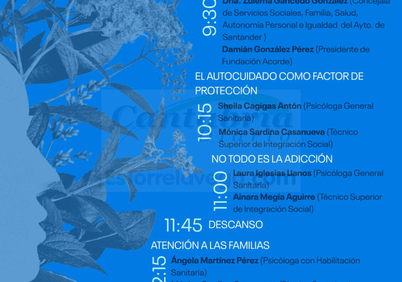  La Fundación Acorde celebra la III Jornada de Salud Mental el 4 de noviembre en Santander