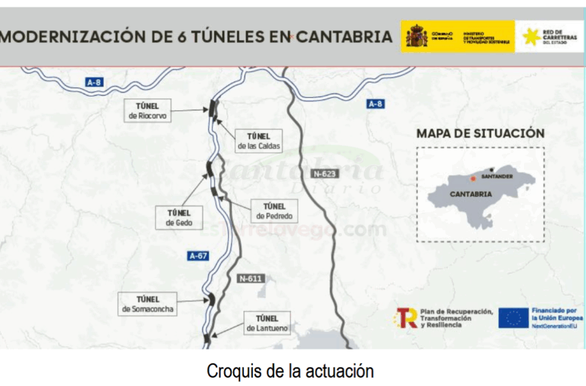  Cortes por obras en los túneles de Gedo, Somaconcha, Lantueno, Las Caldas, Riocorvo y Pedredo
