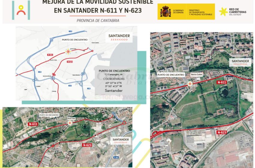 Obras de humanización de las travesías de la N-611 y N-623