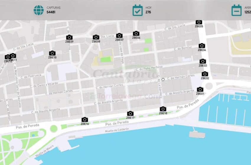 En la imagen la ubicación de las Cámaras de la ZBE, por si tiene usted una piedra a mano