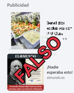 Facebook se lucra con anuncios falsos tras la muerte de Fernando Esteso