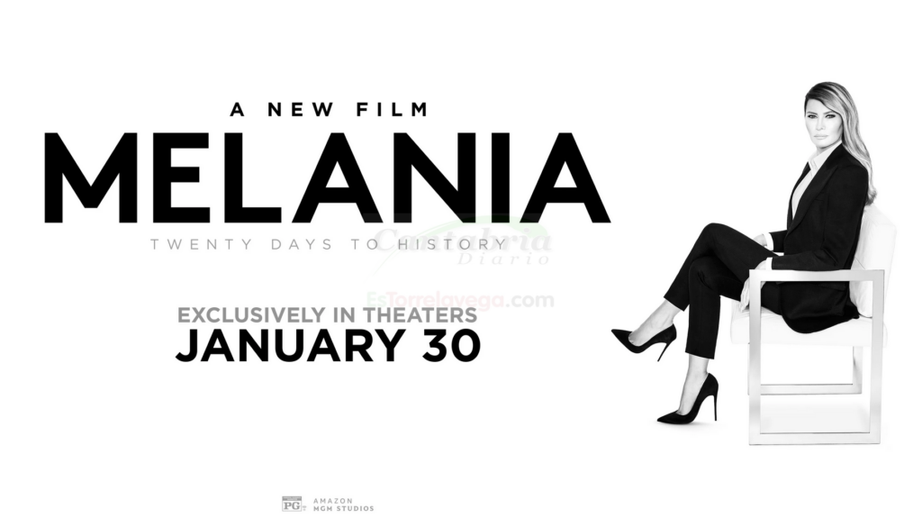 Anuncio del documental "MELANIA", acompañado por una millonaria campaña de publicidad que no ha evitado que las salas de cine estén vacías