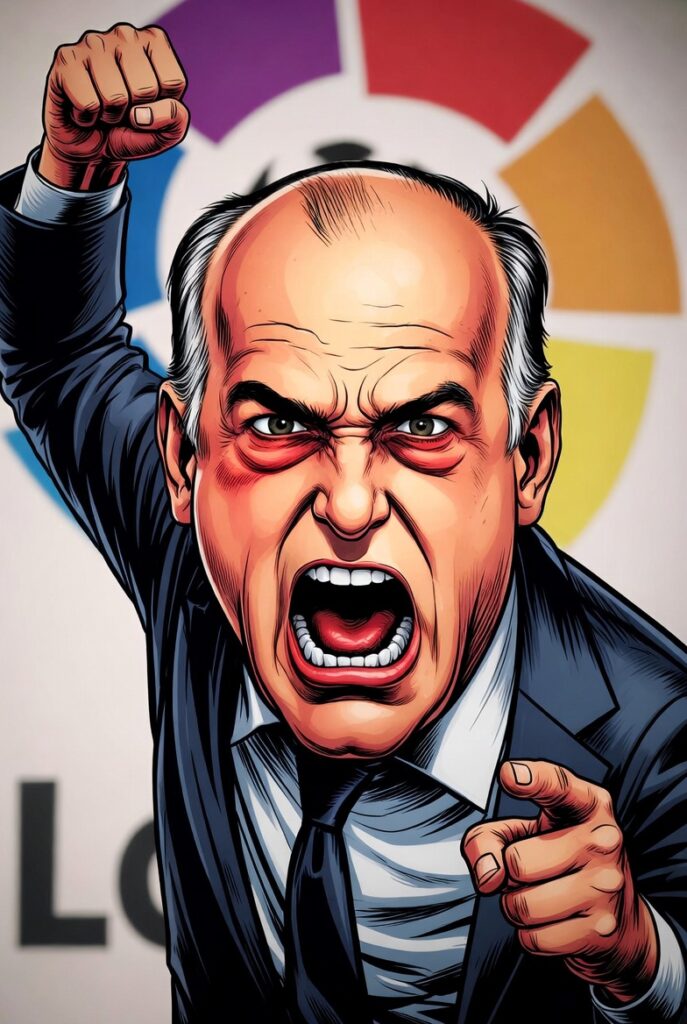 EDITORIAL-. CloudFlare y su actitud "cobarde y sumisa" en el escándalo mayúsculo de los bloqueos masivos de LALIGA #LaLigaGate - ILUSTRACIÓN HECHA CON GROK