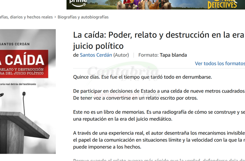 Santos Cerdán saca un libro titulado "La caída"