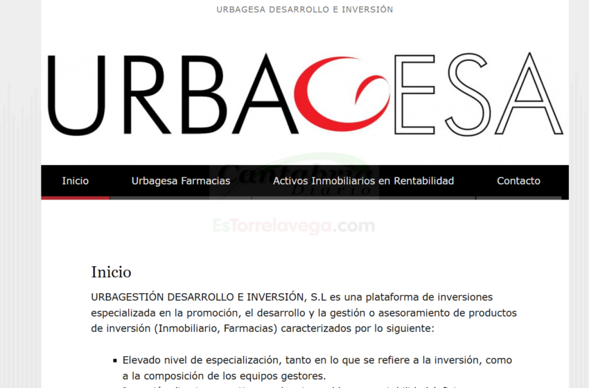 Captura de pantalla de la precaria web de URBAGESA, que ha desahuciado a la anciana de 87 años, generando un fuerte rechazo social y movilizaciones