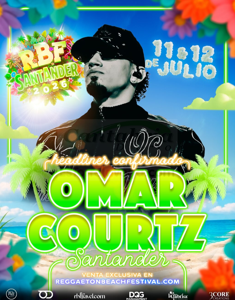 Cartel del Reggaeton Beach Festival Santander 2026, que fue cancelado y el dinero de las entradas voló y nunca más se supo